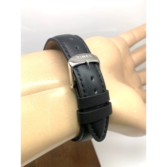 Timex Men's Watch TW2V21200 Quartz Indiglo White Dial Black Leather Band 43mm - Picture 11 of 15